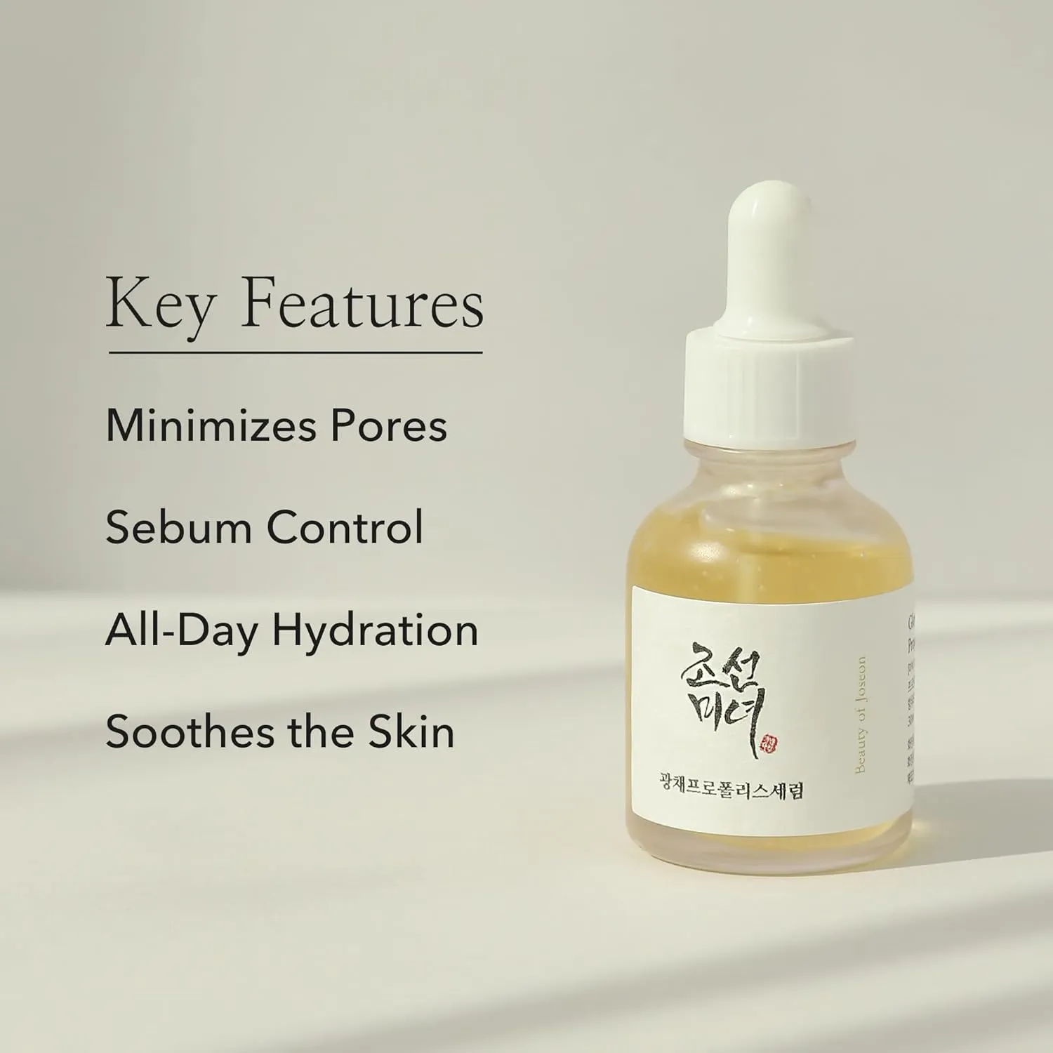 Beauty of Joseon Glow Serum Propolis and Niacinamide Hydrating Facial Soothing Moisturizer for Irritate, Uneven Skin Tone, Korean Skin Care 30ml, 1 fl.oz