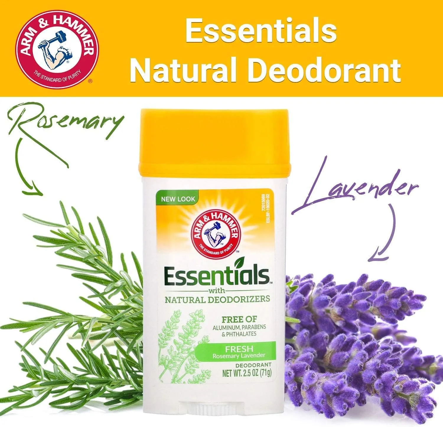 Arm & Hammer Essentials Natural Fresh Deodorant, 71 Gms - Image 2