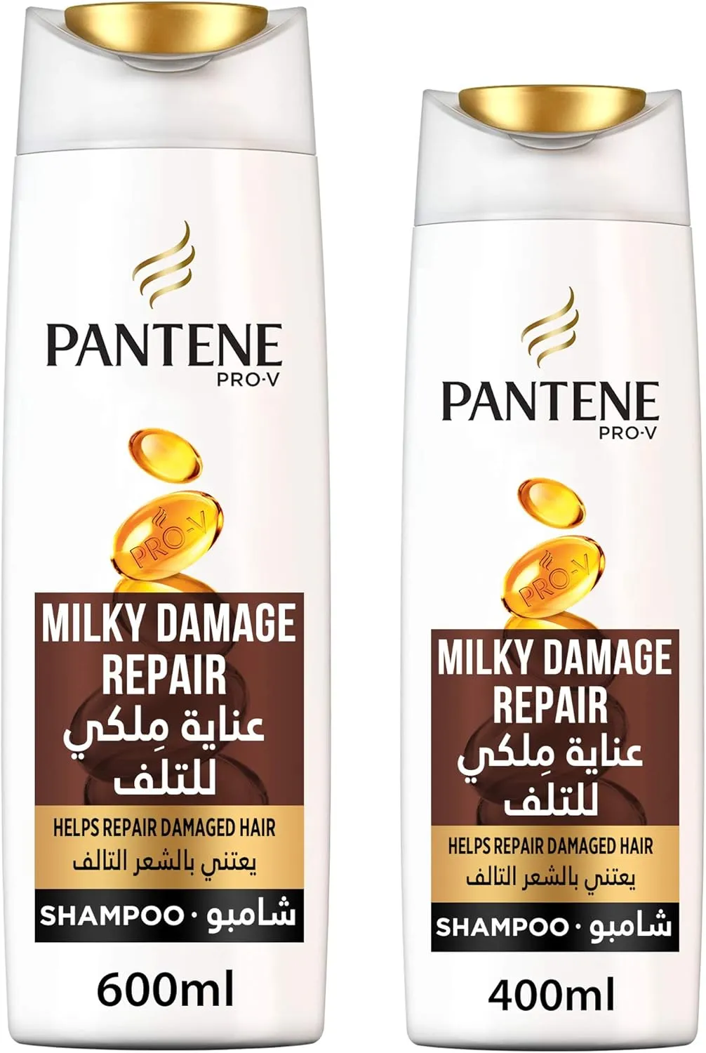 Pantene Pro-V Milky Damage Repair Shampoo, 600 Ml + 400 Ml - Image 1