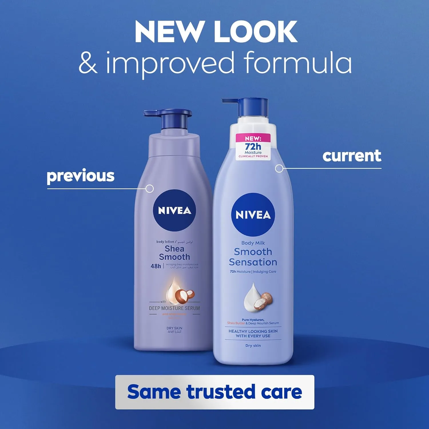 NIVEA Body Lotion for Dry Skin, Shea Smooth, with Deep Moisture Serum, 48H of Indulging Moisture Care, 400ml - Image 4