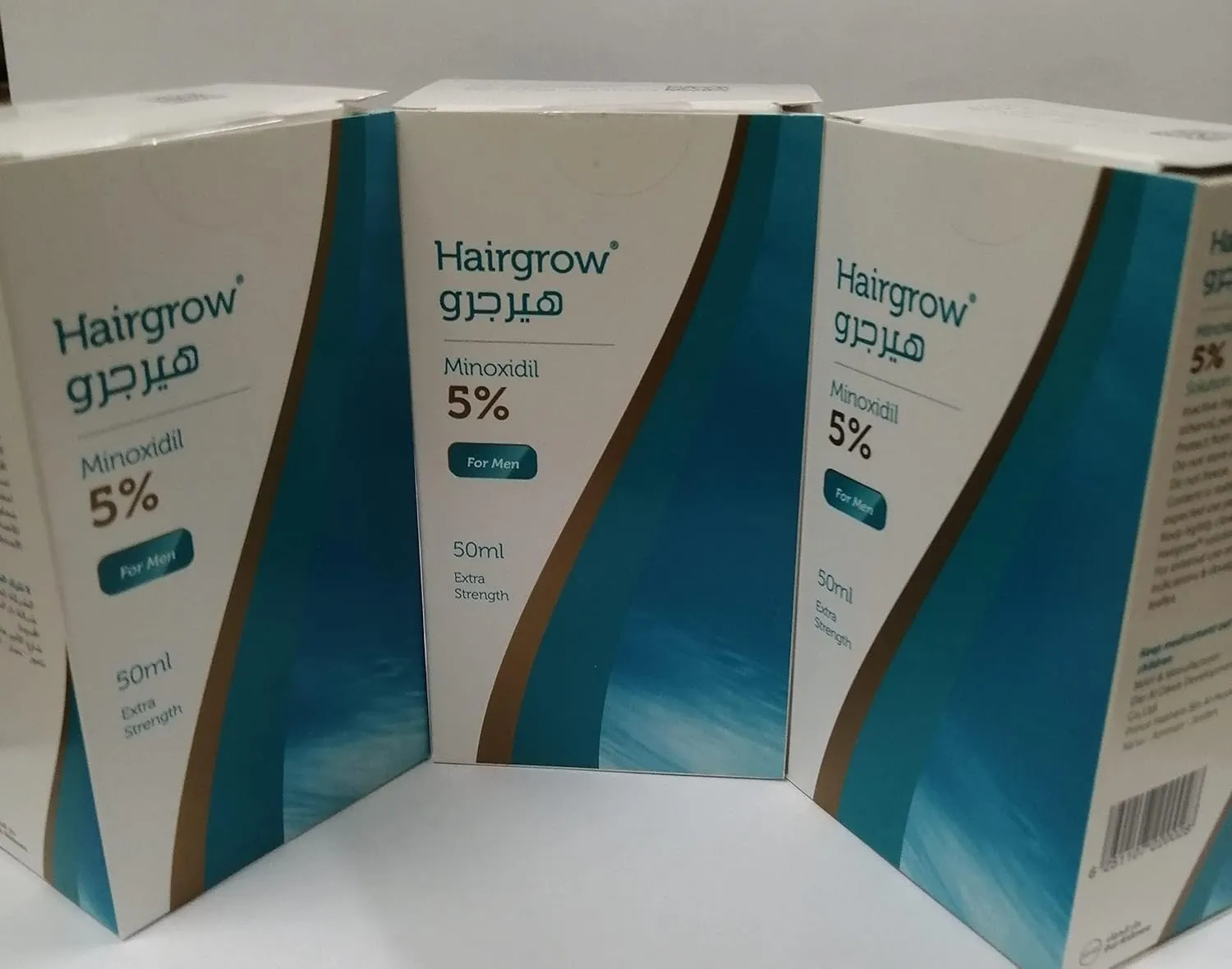 Dar Al Dawa Hairgrow 5% minoxidil 3 months supply (3 bottles x 50ML)