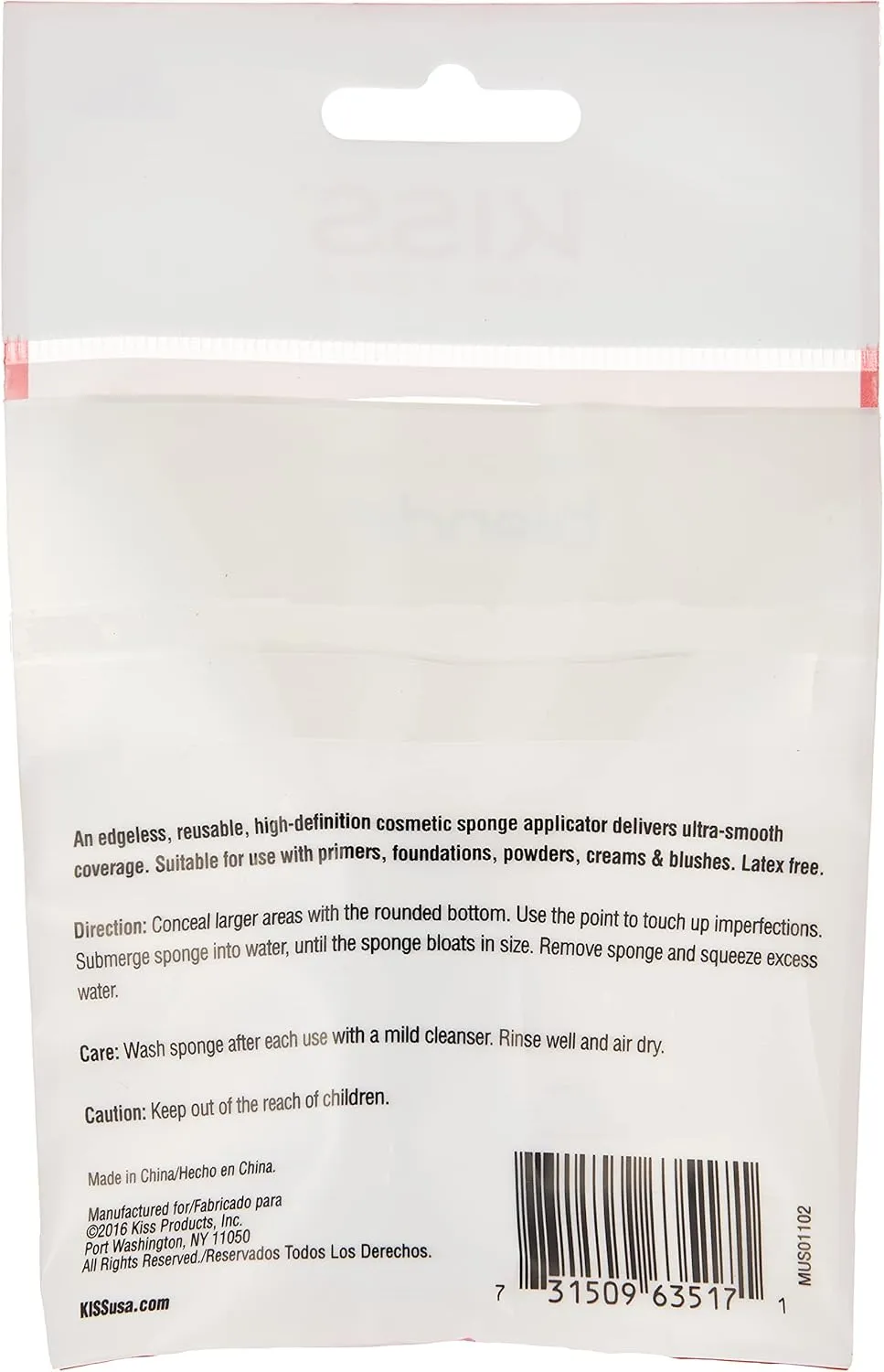 Kiss Professional Make Up Blending Sponge - Image 2
