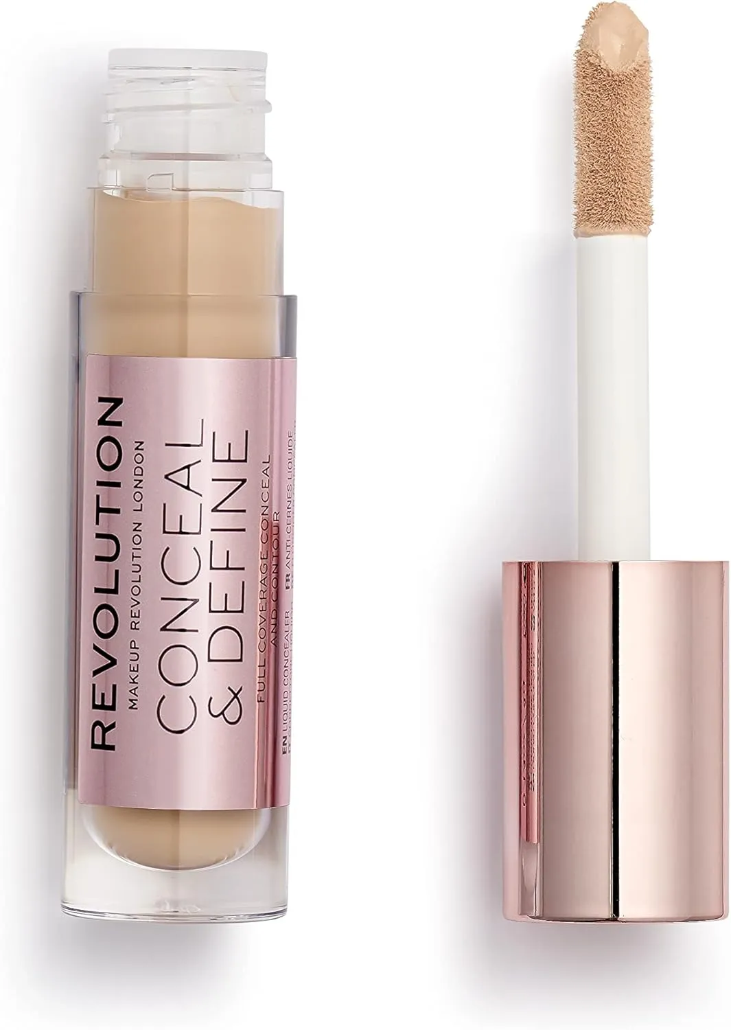 Makeup Revolution Conceal and Define Concealer 4 ml, C8 - Image 2