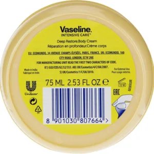 Vaseline 75ml Moisturising Crm Restore WHITE - Image 2