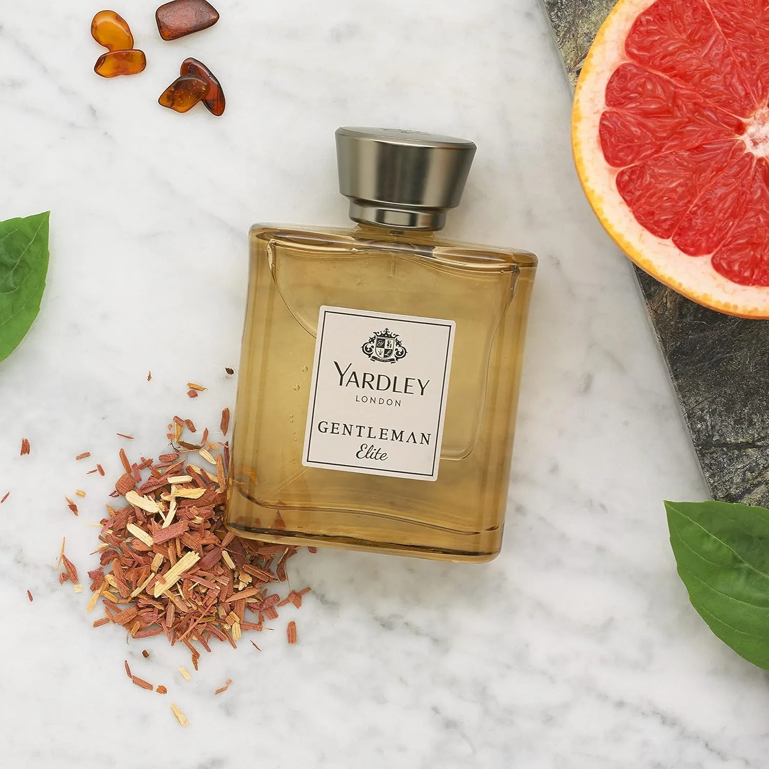 Yardley London Gentleman Elite Luxury Fragrance Eau De Parfum, Basil, Grapefruit, Sandalwood And Amber, 100 Ml