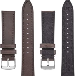 bisonstrap leather watch bands, quick release replacement band for men and women 18mm 19mm 20mm 21mm 22mm
