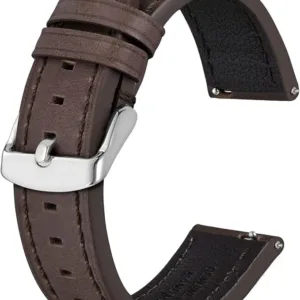bisonstrap leather watch bands, quick release replacement band for men and women 18mm 19mm 20mm 21mm 22mm