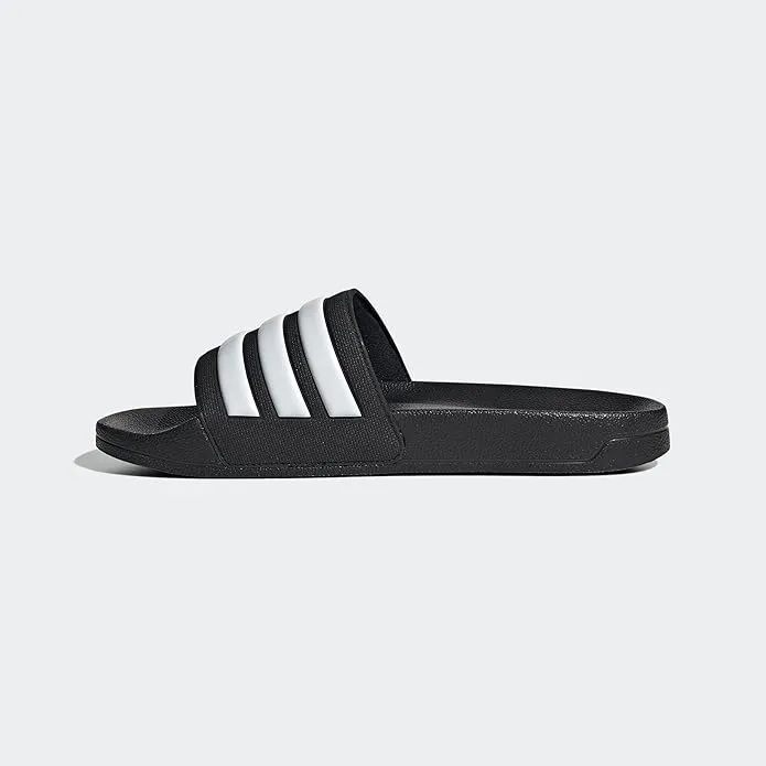 Adidas Adilette shower slides for men – comfortable, water-friendly slip-on sandals for beach, gym, or casual wear with iconic 3-stripe design.