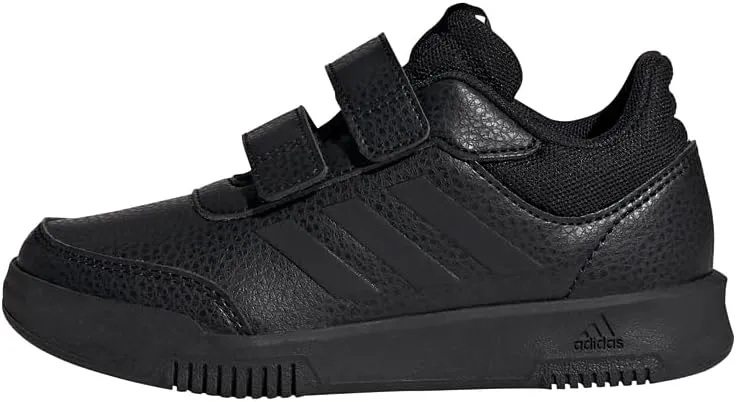 Adidas Tensaur 2.0 unisex kids sneakers in black, size EU 29, with easy hook & loop closure – ideal for active boys and girls.