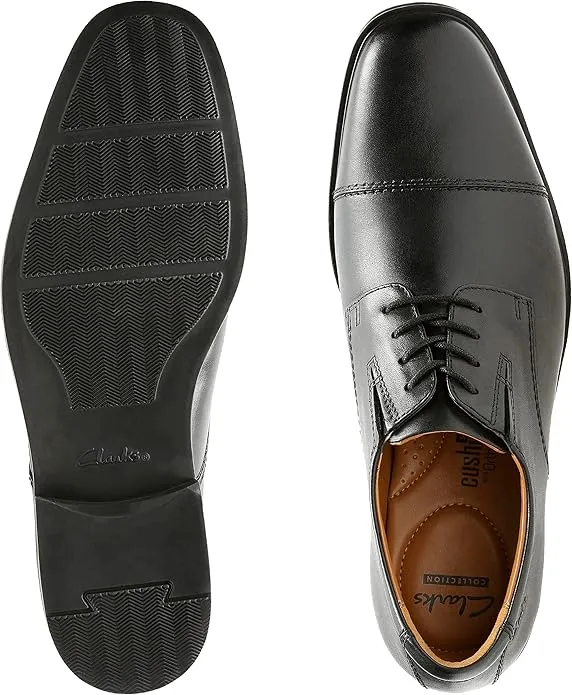 clarks men’s dress shoes – tilden cap oxford with cushioned insole