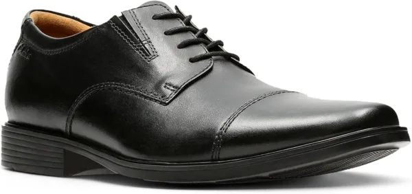 clarks men’s dress shoes – tilden cap oxford with cushioned insole