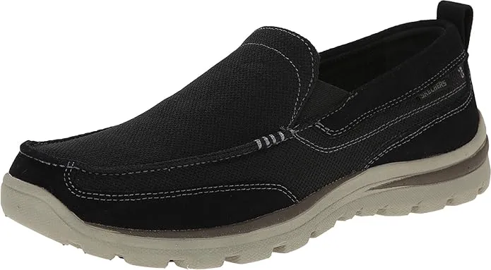 Skechers Superior Milford men’s walking shoes – relaxed fit slip-ons with memory foam insole and flexible sole for all-day comfort, great for Dubai lifestyle.
