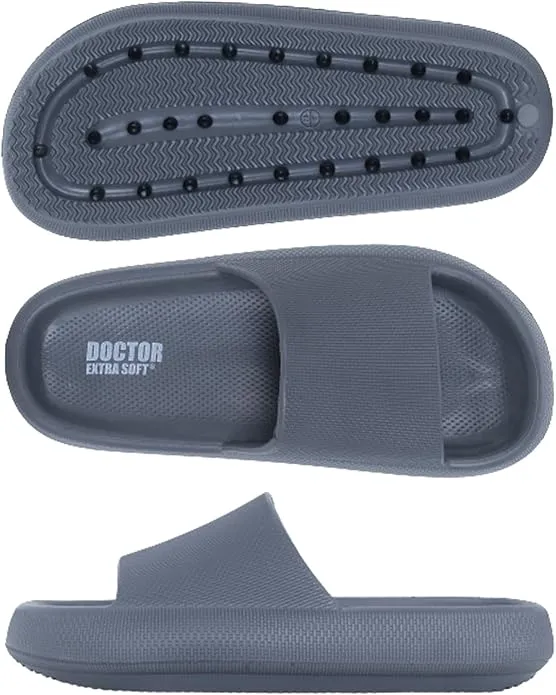 doctor extra soft men’s cushioned sliders – lightweight, anti skid flip flops d 504