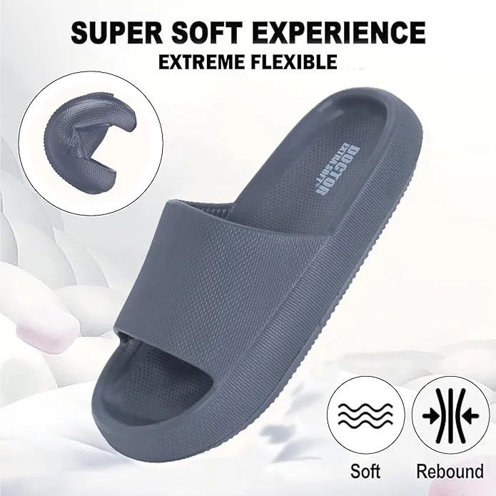 doctor extra soft men’s cushioned sliders – lightweight, anti skid flip flops d 504