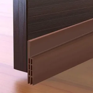 EcoSeal Strong Adhesive Door Draught Stopper – Brown 100cm seal blocks air, noise, and dust. Weatherproof and soundproof for homes in Dubai and the UAE.