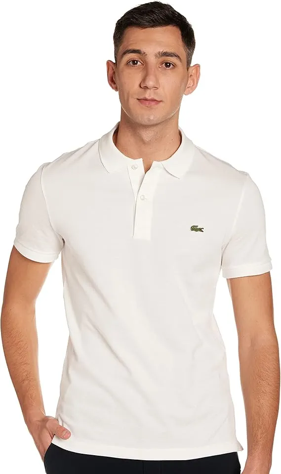 Lacoste PH4012 classic fit men’s polo shirt made with cotton piqué – breathable, stylish design with signature crocodile logo for everyday elegance.