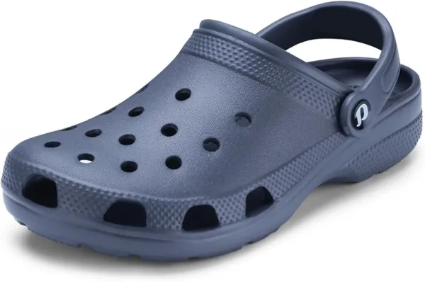 Comfortable and durable men’s slip-on clogs with water-resistant upper and cushioned footbed—great for everyday wear, gardening, or outdoor tasks.