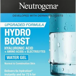 neutrogena hydro boost water gel moisturizer – lightweight & oil free for sensitive skin, 50ml