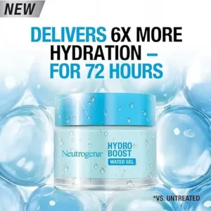 neutrogena hydro boost water gel moisturizer – lightweight & oil free for sensitive skin, 50ml