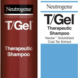 Neutrogena T/Gel Scalp Therapy Shampoo – Anti-dandruff and psoriasis relief with a soothing formula. Comes in a 125ml bottle for scalp care.