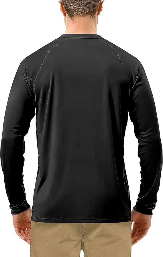 roadbox uv sun protection shirts for men – upf 50+ long sleeve outdoor t shirt for fishing, hiking, swimming