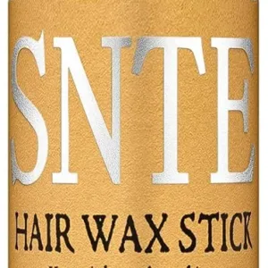 Samnyte hair styling wax stick 2.7 oz with twist-up packaging, featuring edge control and flyaway tamer formula for wigs and natural hair styling.