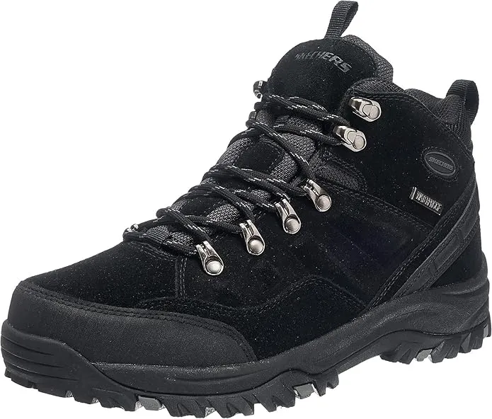 Skechers Men’s Relment Pelmo Waterproof Hiking Boots – tough trail footwear with slip-resistant sole and cushioned comfort for outdoor use across the UAE.