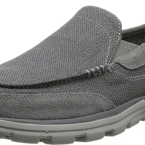 Skechers Milford Superior men’s slip-on shoes – lightweight and breathable casual trainers with cushioned comfort, perfect for everyday walking and wear.