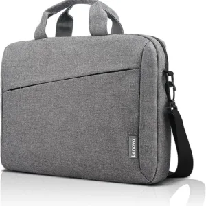 Grey slim laptop sleeve case, water-repellent fabric, designed to fit 15.6-inch laptops and tablets, offering protection and portability.