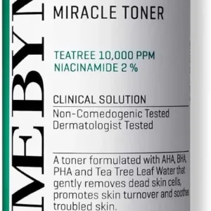 Some By Mi 30 Days Miracle Toner – 150ml exfoliating and hydrating toner with AHA, BHA, PHA, and tea tree water for clearer, smoother skin
