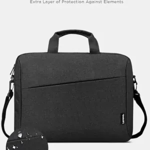 toploader laptop bag for 15.6 inch devices – lightweight shoulder backpack – black