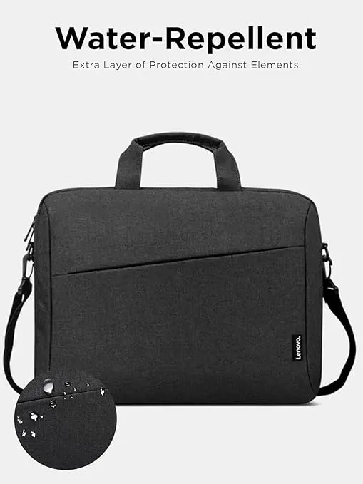 toploader laptop bag for 15.6 inch devices – lightweight shoulder backpack – black