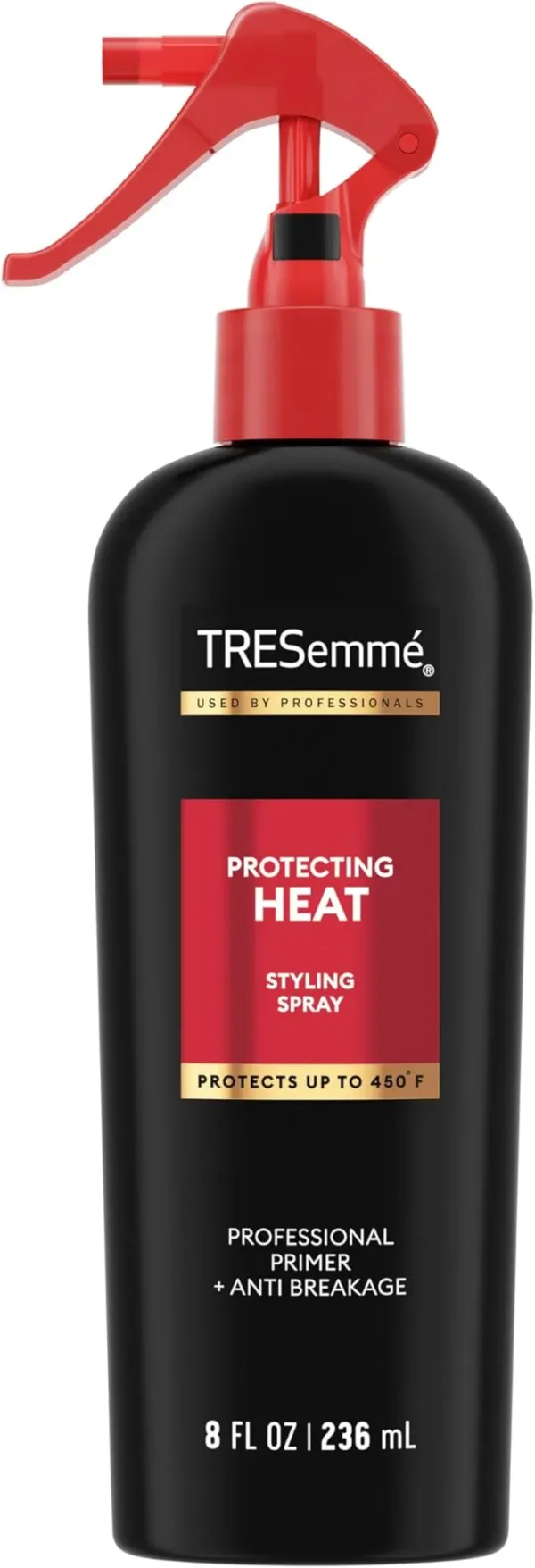 TRESemmé Heat Protectant Spray – 8 oz thermal shield spray that protects hair from heat damage, keeping it smooth, shiny, and healthy during styling.