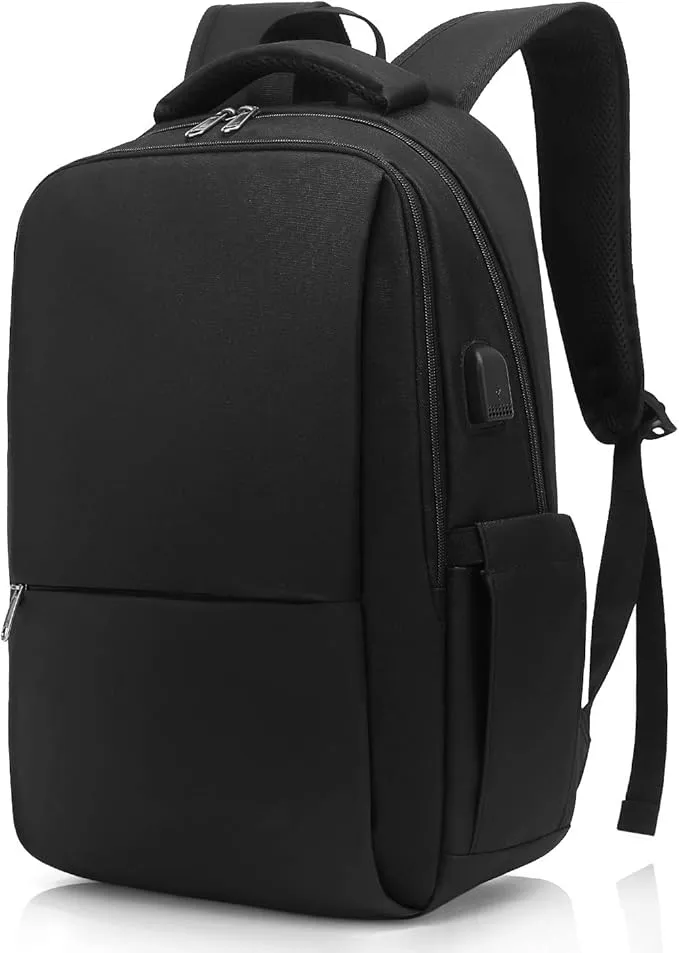 Besttravel water-repellent laptop backpack for men, designed to fit 15.6-inch laptops. Ideal for work, school, and camping with durable, weather-resistant fabric.