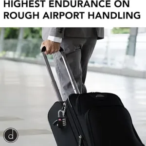 4 digit combination tsa luggage lock – durable steel travel padlock