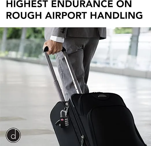 4 digit combination tsa luggage lock – durable steel travel padlock