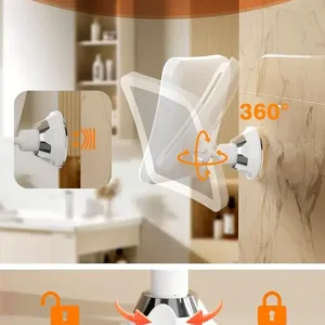 auxmir 10x lighted magnifying mirror – rechargeable & portable