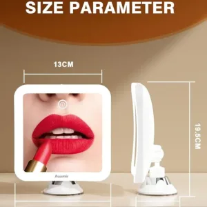 auxmir 10x lighted magnifying mirror – rechargeable & portable