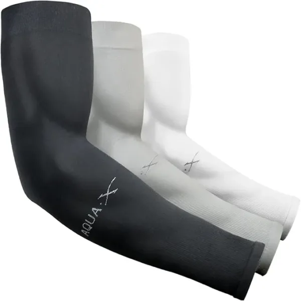 Beister UV protection arm sleeves, cooling sunblock covers for men and women, perfect for golf, cycling, basketball, running, and tattoo cover.