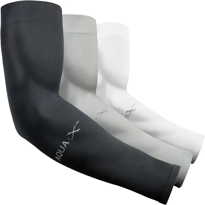Beister UV protection arm sleeves, cooling sunblock covers for men and women, perfect for golf, cycling, basketball, running, and tattoo cover.