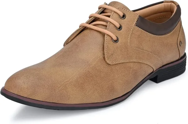 Centrino Model 7956 Men’s Brown Dress Shoes – classic office style footwear with comfort padding and a sleek look for formal or business wear in the UAE.