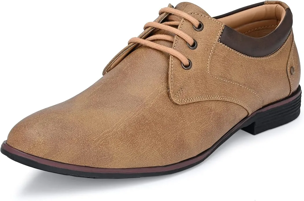 Centrino Model 7956 Men’s Brown Dress Shoes – classic office style footwear with comfort padding and a sleek look for formal or business wear in the UAE.