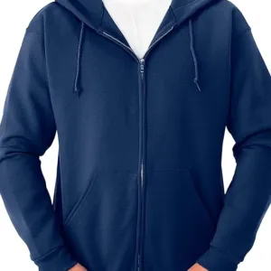 Classic zip-up fleece hoodie for men – soft, warm, and lightweight sweatshirt ideal for casual wear, layering, and cool weather comfort across the UAE.