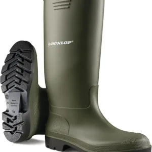 Dunlop Pricemastor Unisex Boots – waterproof industrial and rain footwear with slip-resistant sole, perfect for heavy-duty outdoor work in UAE conditions.