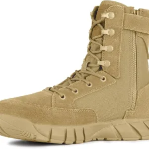 FREE SOLDIER Men’s High-Top Tactical Combat Boots – durable military footwear with all-terrain grip and ankle support for outdoor or duty use in the UAE.