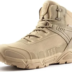 FREE SOLDIER Men’s Waterproof Tactical Boots – rugged, slip-resistant combat footwear for outdoor missions, construction, or field work in the UAE.