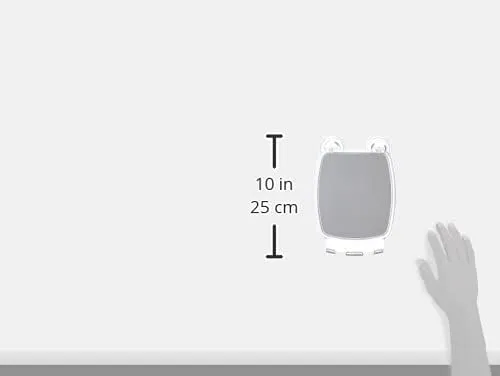 idesign power lock suction mirror with hooks – clear fogless shower mirror for bathroom & shaving