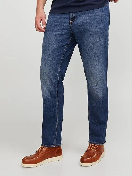 jack & jones men’s jeans | regular fit classic straight denim pants