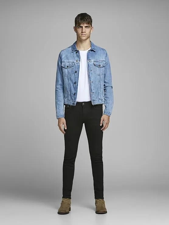 jack & jones men’s slim fit stretch denim jeans | stylish everyday casual pants