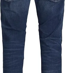 jack & jones men’s straight jeans | classic regular fit durable denim pants